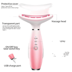 Neck Face Massager, Skin Care Face Massage Tool, 3-in-1 Facial Massager, Face Sculpting Tool With Thermals, Vibration