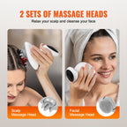 Electric Scalp Massager Rechargeable Head Massager Waterproof Portable