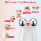 1Pc Micro-current Face Massager Rechargeable Face Neck Roller Intelligent Facial Massager With 5 Gears For Skin Tightening Skin Lifting Wrinkle Reducing